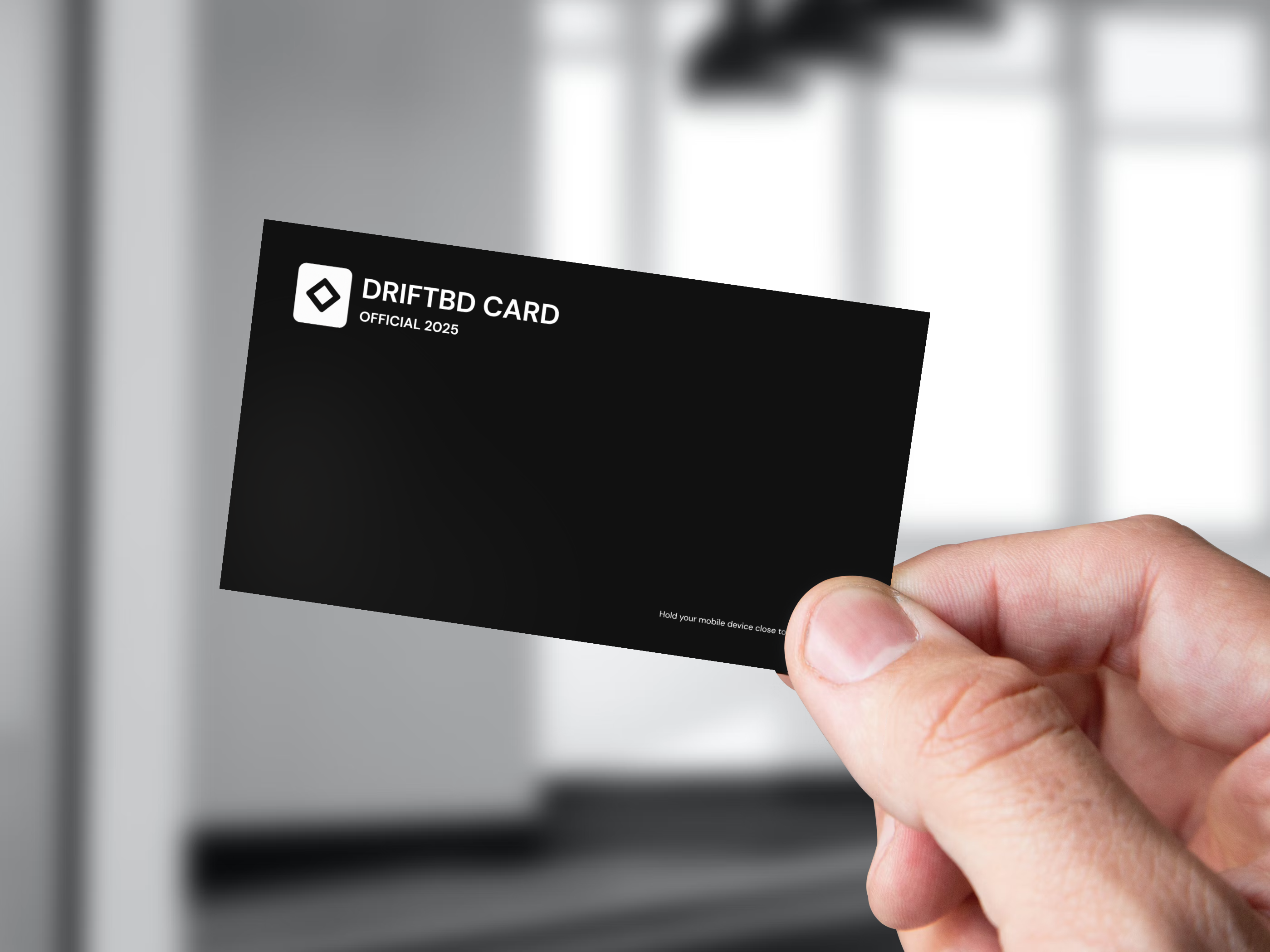 Smart NFC Card in Hand
